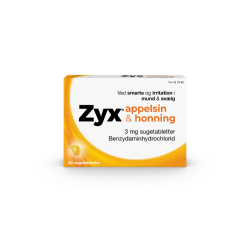 Appelsin & Honning 20 sugetabletter | Zyxtablet.dk