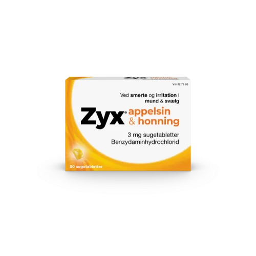 Appelsin & Honning 20 sugetabletter