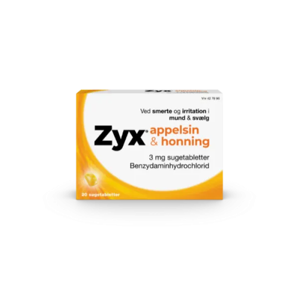 Appelsin & Honning 20 sugetabletter